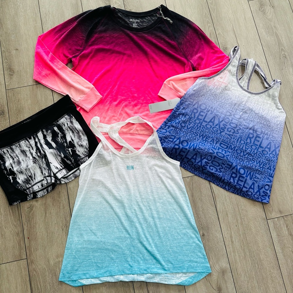 Ideology active wear gym clothes bundle small - Picture 1 of 4